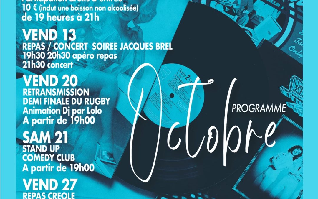 Programmation Octobre