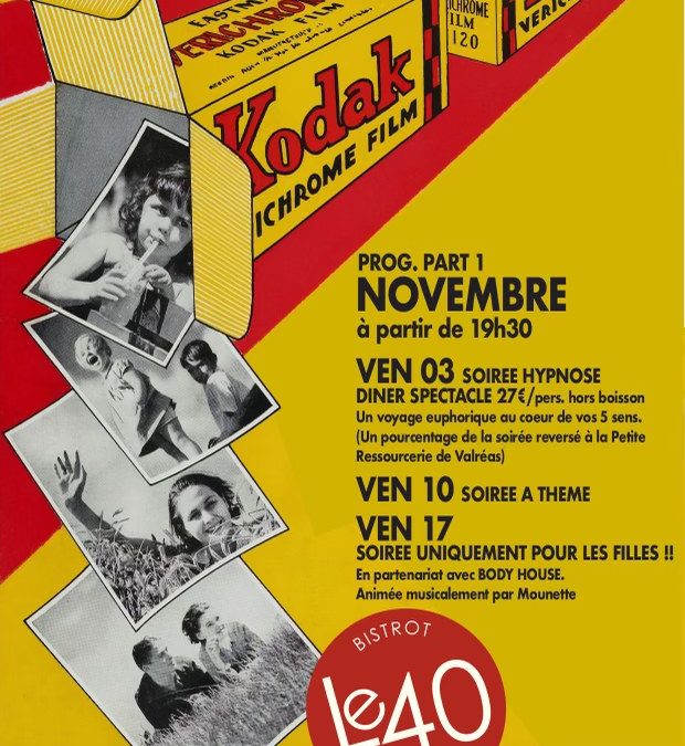 PROGRAMME DU MOIS DE NOVEMBRE