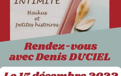 RDV avec Denis Duciel vendredi 15 décembre à 19H
