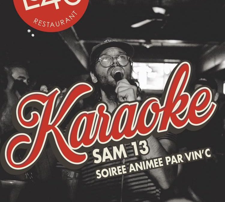 SAMEDI 13 JANVIER A 19H30 KARAOKÉ