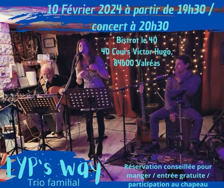 CONCERT LYP’S WAY 10 FÉVRIER