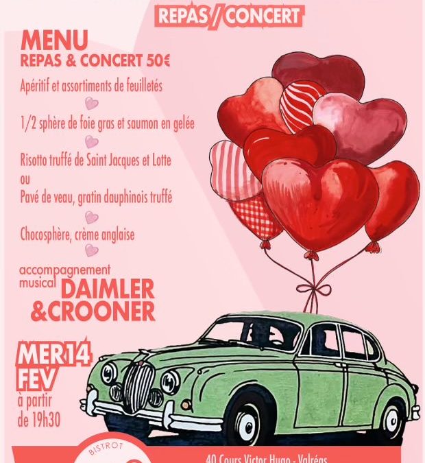 REPAS CONCERT DE LA SAINT VALENTIN