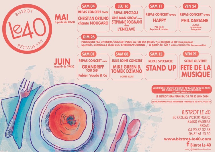 PROGRAMMATION MAI/JUIN 2024