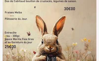 MENU LUNDI DE PAQUES