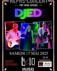 REPAS CONCERT SAMEDI 17 MAI A PARTIR DE 20H