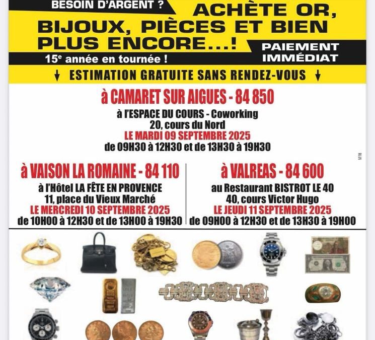 Rachat d’Or au Bistrot le 40