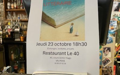 CAFE LITTERAIRE LE 23 OCTOBRE