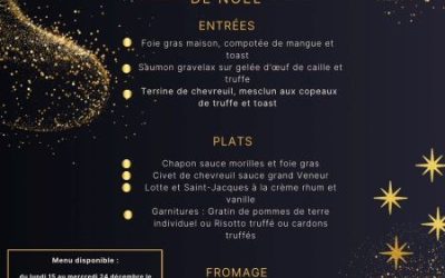 MENU DE NOËL